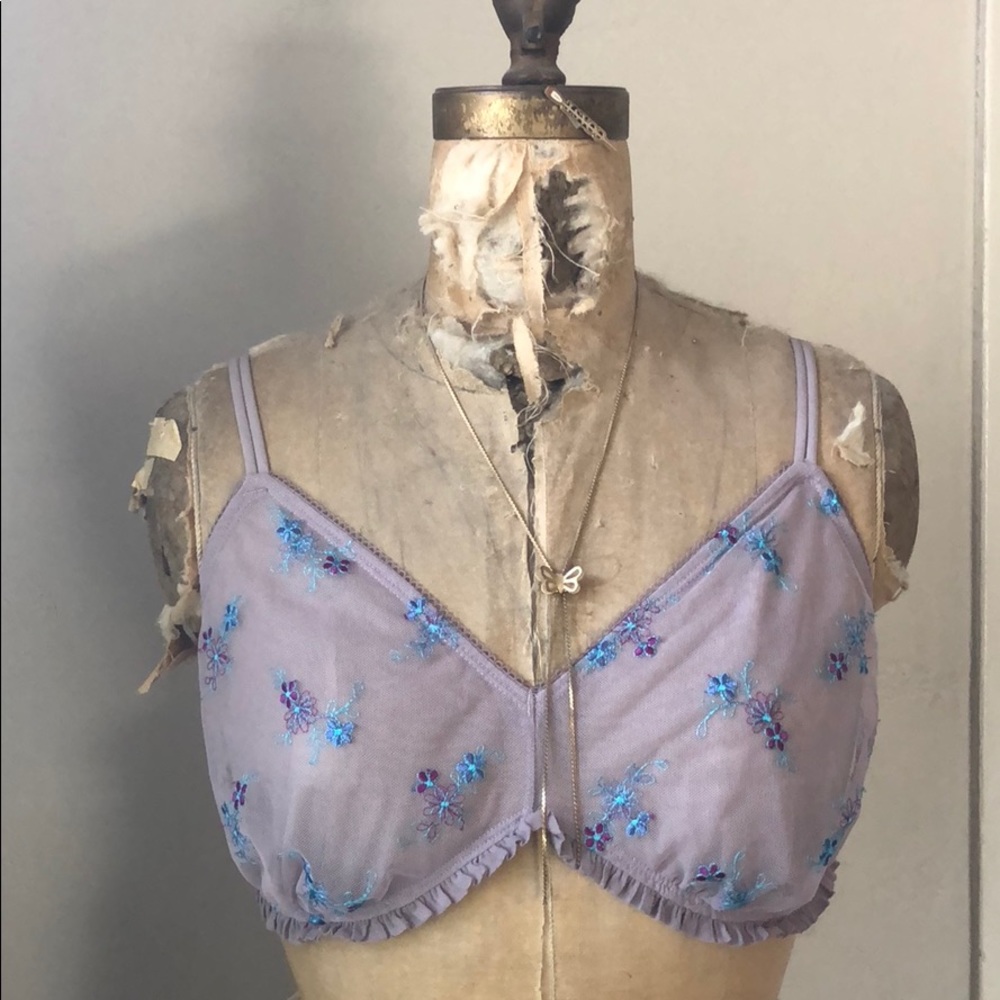 Never Worn xhilaration sheer triangle bralette